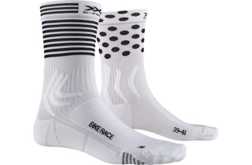 X-SOCKS Bike Race acrtic white/dot/stripe 45-47