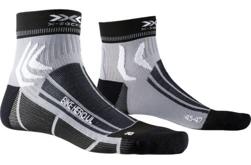 X-SOCKS Bike Hero UL opal black/dolomite grey 45-47