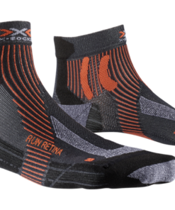 X-SOCKS Men Run Retina stone grey melange/x-orange 35-38 X-SOCKS Men Run Retina stone grey melange/x-orange 35-38