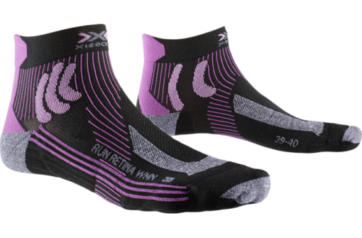 X-SOCKS Women Run Retina opal black/twyce purple 41-42