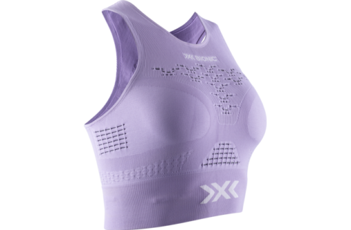 X-BIONIC Women Energizer 4.0 Fitness Crop Top bright lavender/white L
