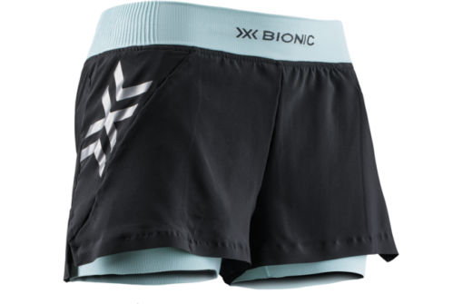 X-BIONIC Women Twyce Race 2in1 Shorts clearwater/black M
