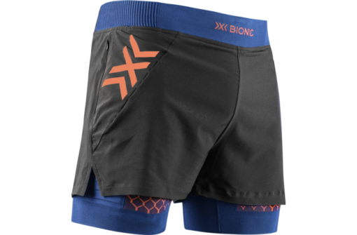 X-BIONIC Men Twyce Race 2in1 Shorts blueprint/orange L