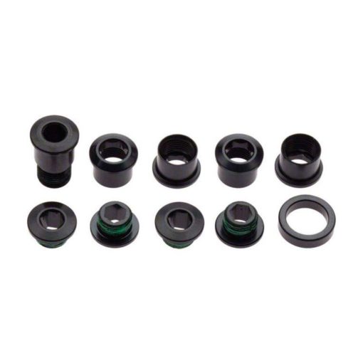 CHAINRING BOLT KIT RED HB 5 ALUM BLK SRAM