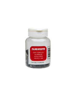 SRAM Anschlaghülsen Ø4mm Alu schwarz Box à 100 Stk.