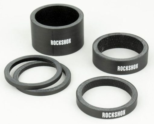 SRAM Headset Spacer Set, Carbon 2.5mm x 2, 5mm x 1, 10mm x 1, 20mm x 1