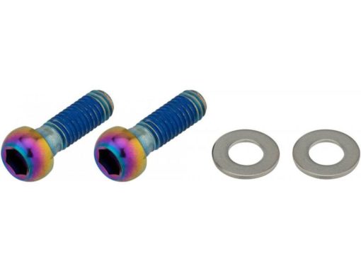 Kit de vis de fixation acier 18mm, Rainbow Oil Slick