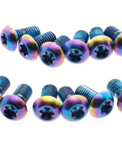 Kit de vis de fixation du rotor 6 pièces, Rainbow Oil Slick Kit de vis de fixation du rotor 6 pièces, Rainbow Oil Slick