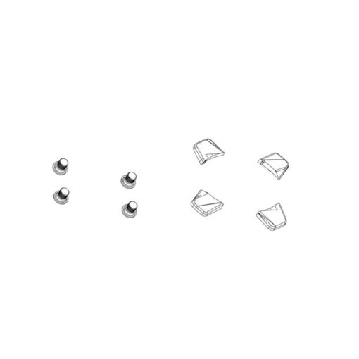 Vis de plateau 4X2 M8X4.75X8.75 acier 94/107 BCD BLACK QTY 4