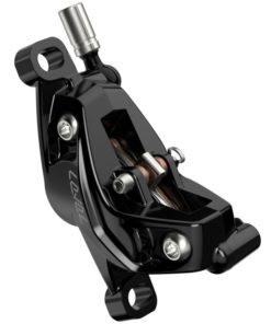 Brake Caliper Assembly - Black anodized Level 4P Silver Stealth C1