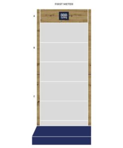 BBB Display update, Holz, 1. Meter 231cm (Gesamthöhe Display  241cm)