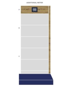 BBB Display update, Holz, 2. und weitere Meter, 231cm (Gesamthöhe Display  241cm)