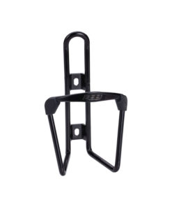 Support de bidon Fueltank noir brillant en aluminium, vis inox incluses