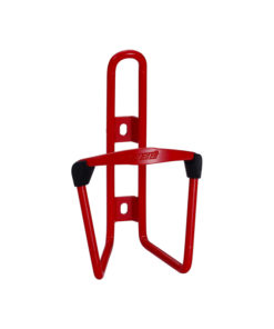 Support de bidon Fueltank anodisé rouge en aluminium, vis inox incluses