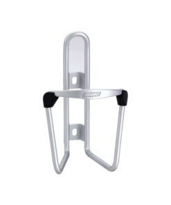 Support de bidon Fueltank anodisé argenté en aluminium, vis inox incluses