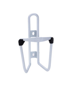 Support de bidon Fueltank blanc anodisé en aluminium, vis inox incluses