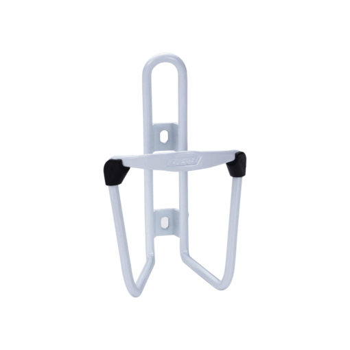 Support de bidon Fueltank blanc anodisé en aluminium, vis inox incluses