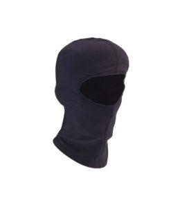 Bonnet de casque Cagoule taille unique noir, en tissu thermique élastique