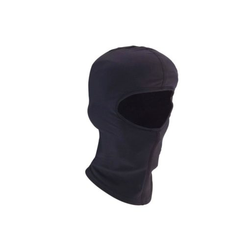 Bonnet de casque Cagoule taille unique noir, en tissu thermique élastique
