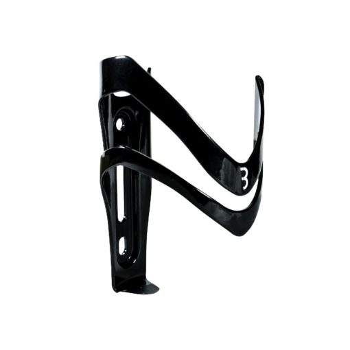 Porte-bidon Sidecage droit noir brillant en aluminium 42g, vis inox incluses