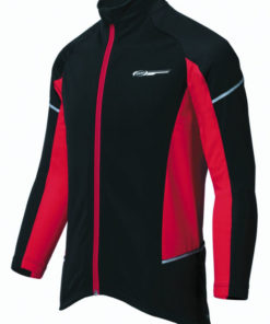 Veste d’hiver homme hydrofuge avec Windstopper noir-rouge S