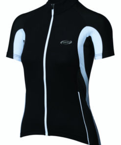 Maillot court femme Powergirl noir-blanc, XL