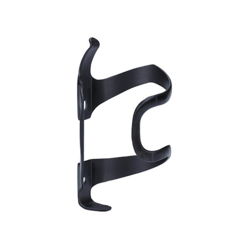 Porte-bidon Sidecarbon gauche noir mat, UD-Carbon 29g, vis alu incluses