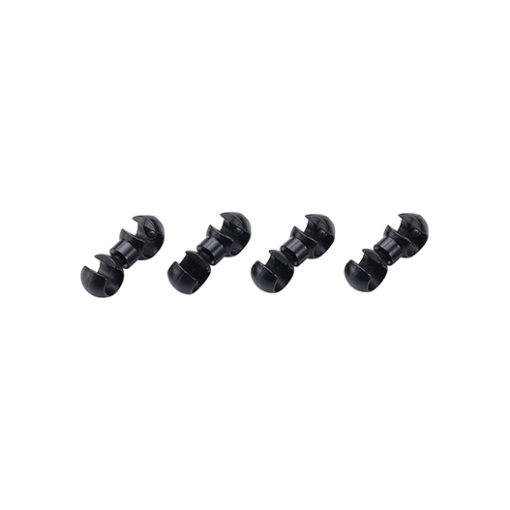 KABELFIXIERUNG Ø4/5MM, 4 STK. SCHWARZ
