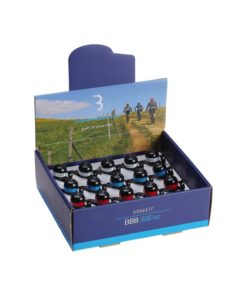 20 cloches Minifit couleurs mélangées noir avec blanc, bleu, rouge et vert