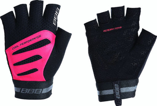 Gants Sommer Equipe doigts courts unisexes, noir-rouge XL