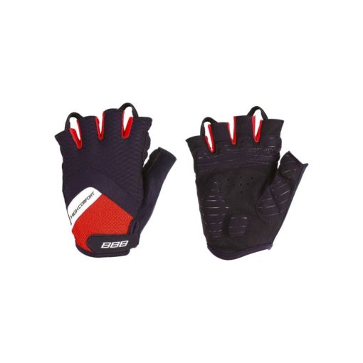 Gants d’été Highcomfort doigts courts unisexes, noir-rouge XXL