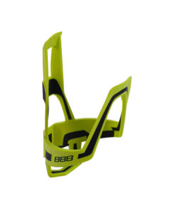 Support de bidon Dualcage jaune fluo noir mat, composite 37g, vis inox incluses