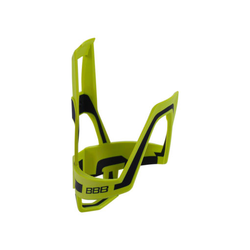 Support de bidon Dualcage jaune fluo noir mat, composite 37g, vis inox incluses