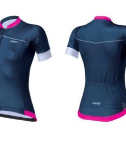 Trikot course Damen navyblau-magenta L