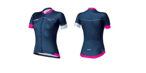 Trikot course Damen navyblau-magenta L