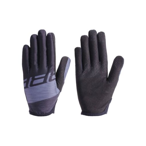 Gants d’été LiteZone doigts longs unisexe, MTB noir-gris XL