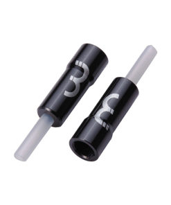 Douille de butée en aluminium 4mm noir pour câble téflon, 50 pièces