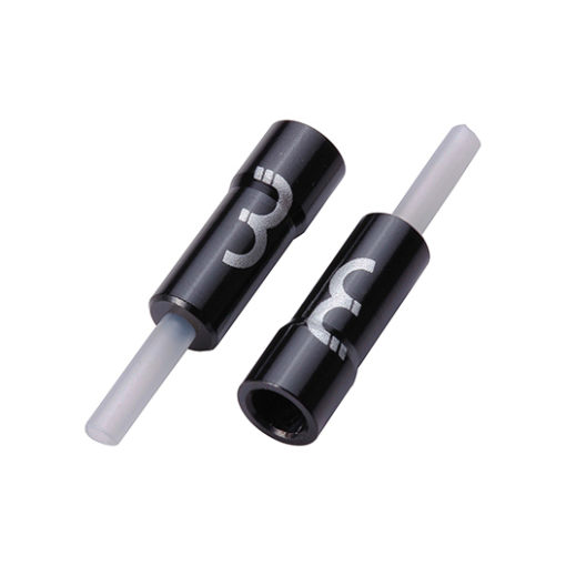Douille de butée en aluminium 4mm noir pour câble téflon, 50 pièces