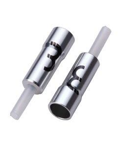 Anschlaghülse Alu 4mm silber für Teflonkabel, 50 Stück