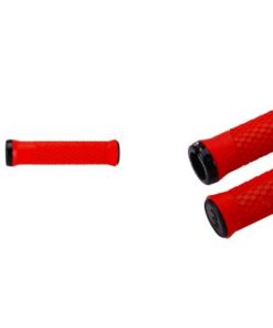 Lenkergriffe geschraubt 142mm rot Modell Python