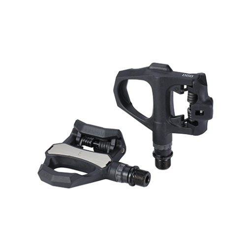 Pédale de vélo de course 255g avec 7°Clips, noir Body Fiber renforcé, axe CrMo