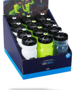 Bidon 12 Stk. 0.55l hell assortiert weiss-schwarz, klar-schwarz, neongelb