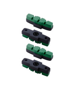 Bremsschuh E-Bikes HS11/-22/-33, 25 Set schwarz-grün, optimierte Bremsleistung