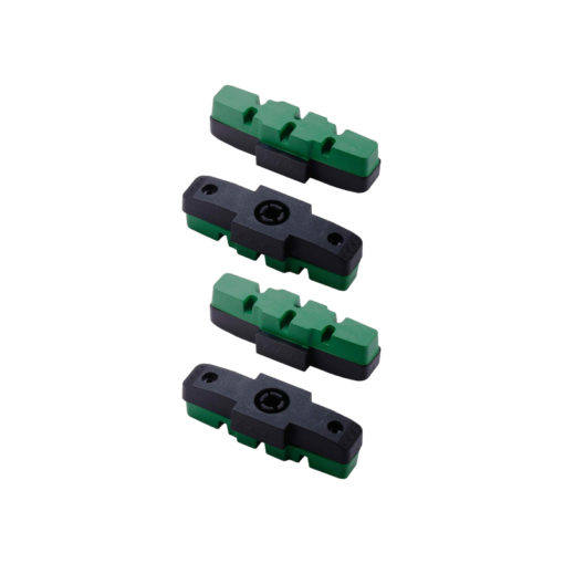Bremsschuh E-Bikes HS11/-22/-33, 25 Set schwarz-grün, optimierte Bremsleistung