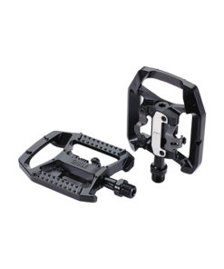 Pédale double SPD-Flat noir mat