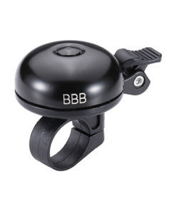 Cloche E-Bike Ø45mm alu noir mat avec serrage Ø22.2mm, max. 88 décibels