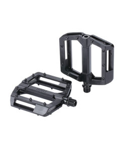 Pédale plate alu 100x95mm noir mat 399g, Pins : conique/remplaçable