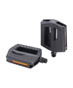 Pédale de trekking PA 100x80mm noire avec grande surface antidérapante