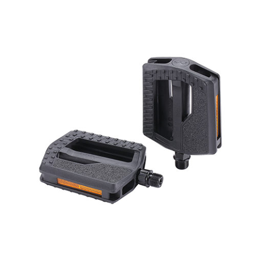 Pédale de trekking PA 100x80mm noire avec grande surface antidérapante