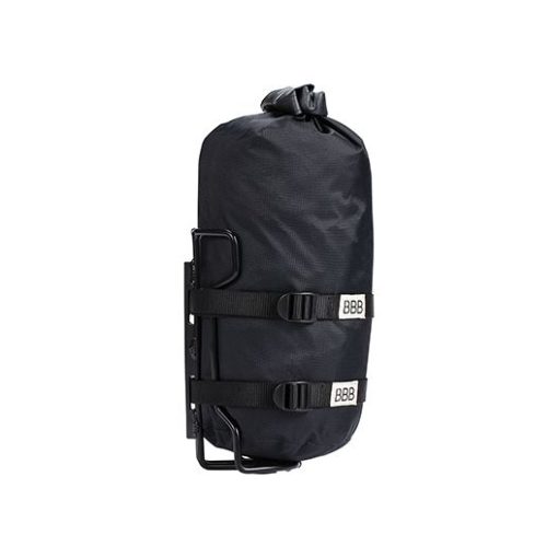 Sacoche à bagages 4L 14x14x30cm avec support en aluminium noir, étanche à l’eau